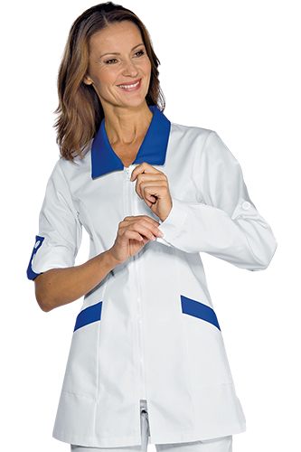 CASACCA DONNA TORTOLA ISACCO: casacca femminile molto versatile utilizzata nel settore sanitario come in...
